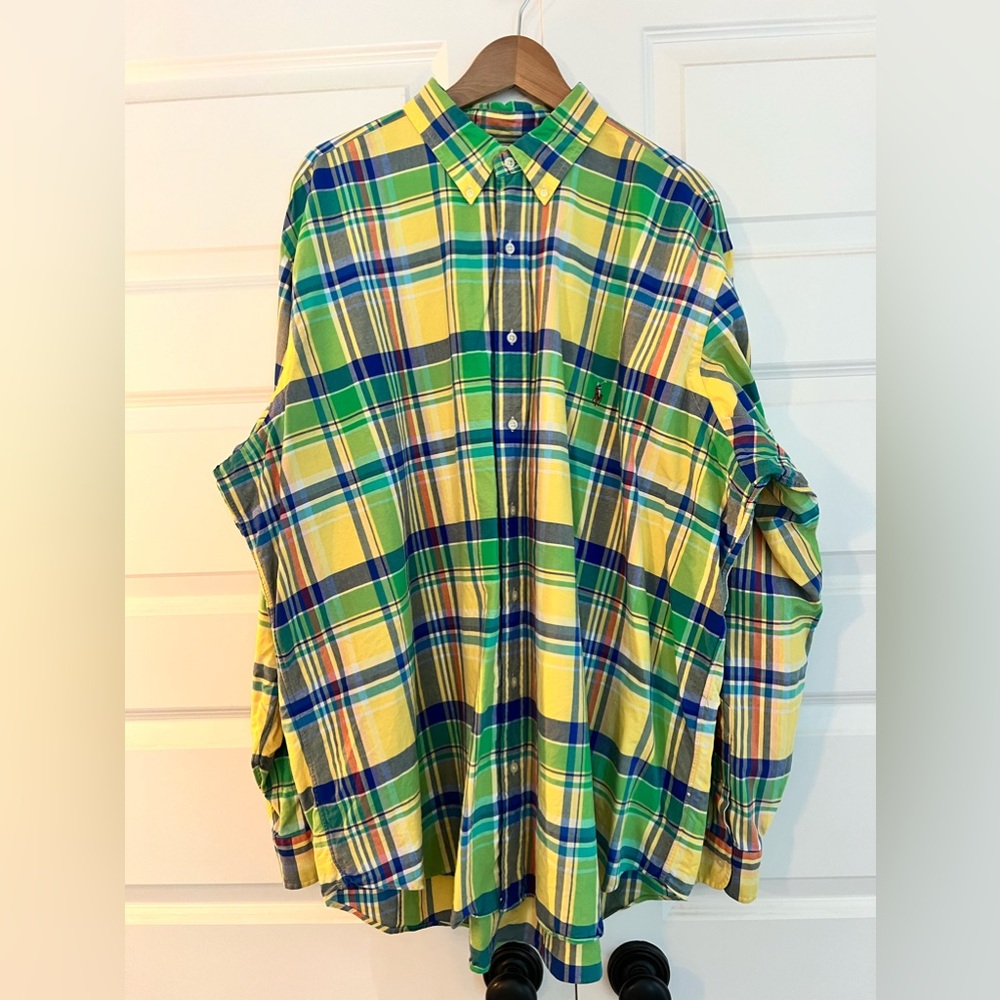 Polo Ralph Lauren long sleeve plaid button down shirt